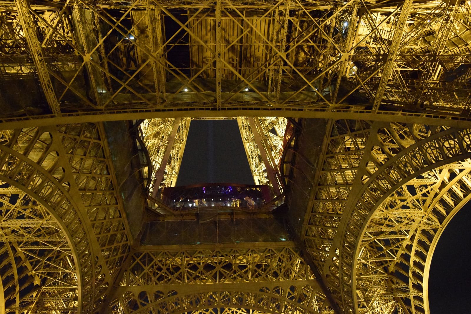 Close-up van de Eiffeltoren