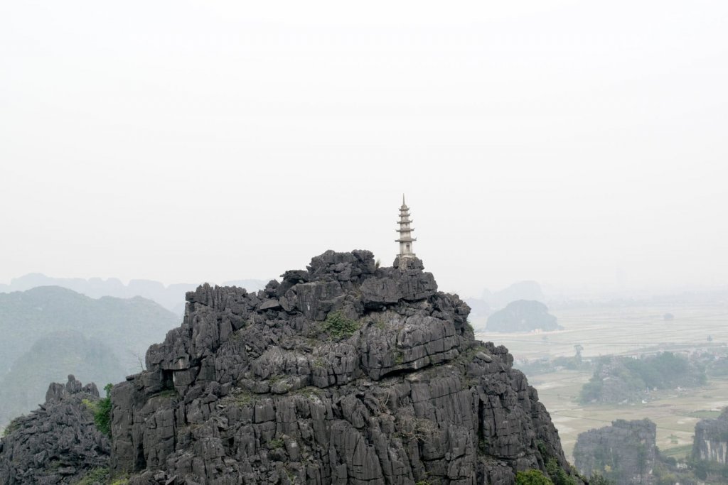 Ninh Binh - Uitzcht over Tam Coc