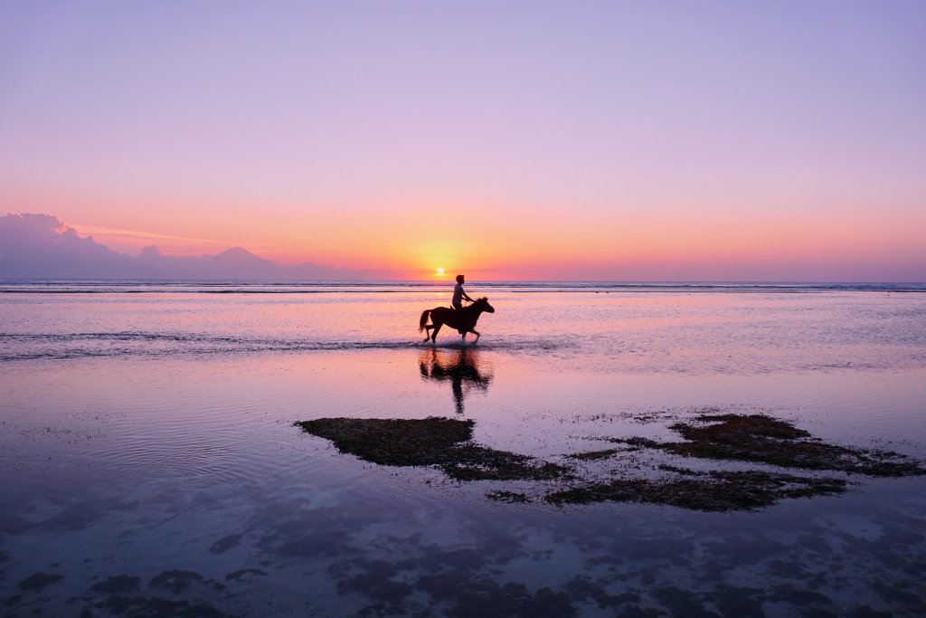 Paardrijden op Gili Trawangan